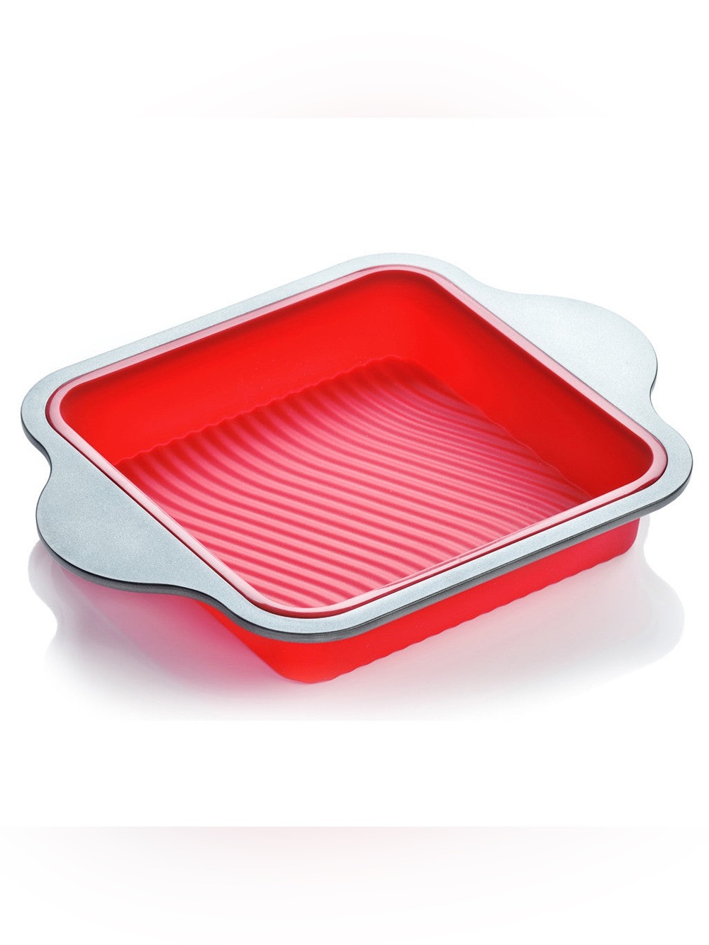 Boxiki Kitchen Non-Stick Silicone 8×8 Square Cake And Brownie Pan #85